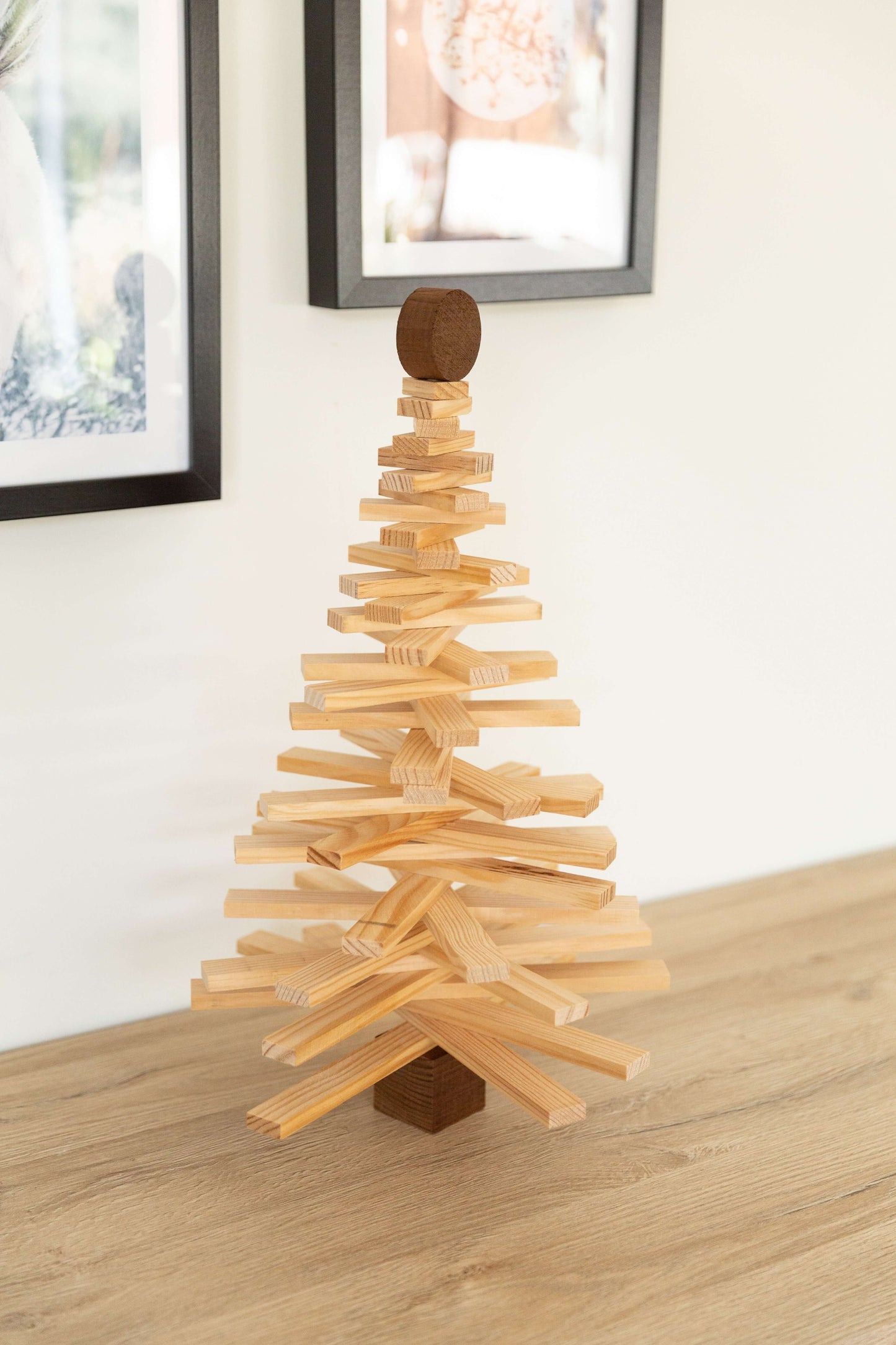 Sapin de Noël en bois 45 cm - Sapinou Mini brut