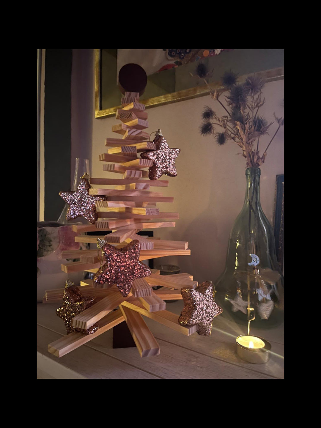 Sapinou mini décoré chez un client